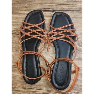 Camper Casi Myra Women's Strap Sandals Brown US Size 9. #K201221-003
